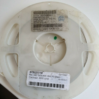 10 x 1.18K 1/8W 1% 100PPM SMD PHILIPS RESISTOR. CA391U2000F060721