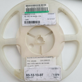 10 x 16R 1/10W 5% SMD DACHS ELECTRONICA RESISTOR. CA391U1900F060721