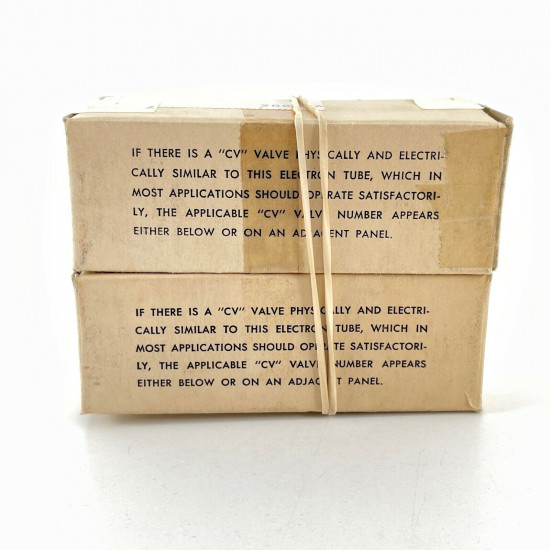 2 X 6SN7GTB RCA TUBE. BLACK PLATES. 1950s PRODUCTION. MATCHED PAIR 3. AF  ENA