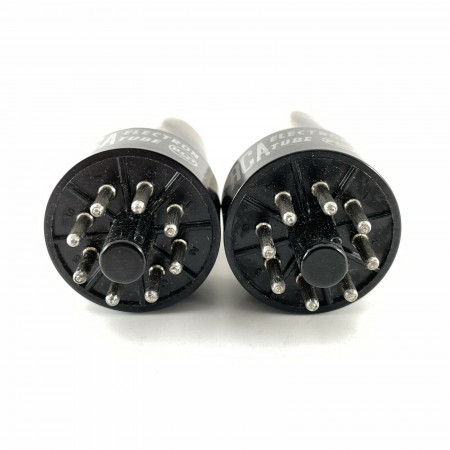 2 X 6SN7GTB RCA TUBE. BLACK PLATES. 1950s PRODUCTION. MATCHED PAIR 3. AF  ENA