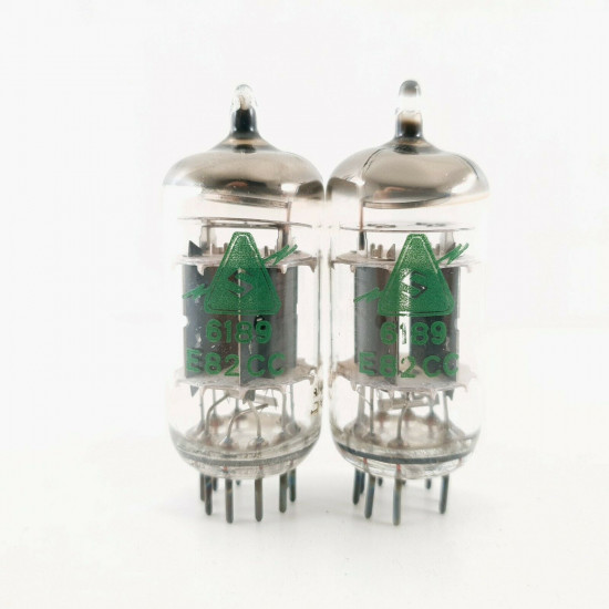 2 X E82CC SIEMENS UND HALSKE PRODUCTION. SYLVANIA BRANDED. 3 MICAS. CK  ENA