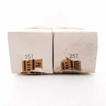 2 X 25T HEINTZ AND KAUFMAN TUBE. GAMMATRON. SILVER PLATES. MATCHED PAIR CK  ENA