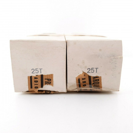 2 X 25T HEINTZ AND KAUFMAN TUBE. GAMMATRON. SILVER PLATES. MATCHED PAIR CK  ENA