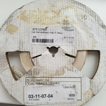 10 x 90.9K 1/10W 1% 100PPM SMD MICROELECTRONICA RESISTOR. CA391U600F060721