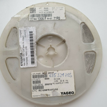 10 x 71.5R 1/4W 1% 100PPM SMD YAGEO RESISTOR. CA391U4900F060721