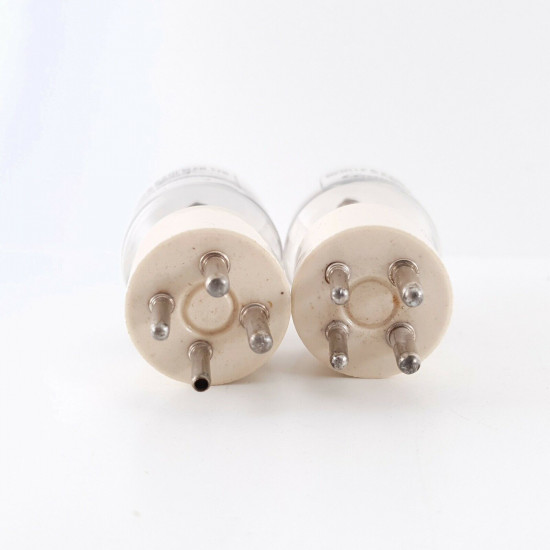 2 X 25T HEINTZ AND KAUFMAN TUBE. GAMMATRON. SILVER PLATES. MATCHED PAIR CK  ENA