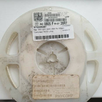 10 x 28.7R 1/8W 1% 100PPM SMD PHYCOMP RESISTOR. CA391U3000F060721