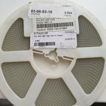 10 x 196K 1/4W 1% 100PPM SMD PHILIPS RESISTOR. CA391U4800F060721