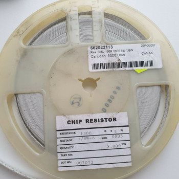 10 x 130R 1/8W 5% SMD RESISTOR. CA391U4000F060721