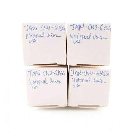 4 X JAN CNU 6Y6G TUBE.NATIONAL UNION BRAND. MATCHED PAIR + 2 TUBES  CL  ENA
