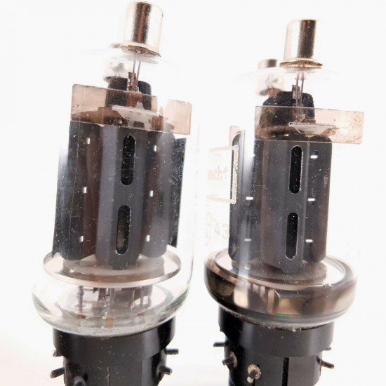 2 X RL12P50 TELEFUNKEN TUBE. BLACK PLATES. CZ  ENA