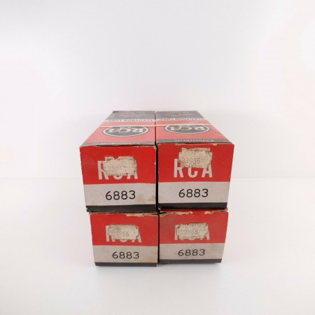 4 X 6883 RCA TUBE. BLACK PLATES. CZ  ENA