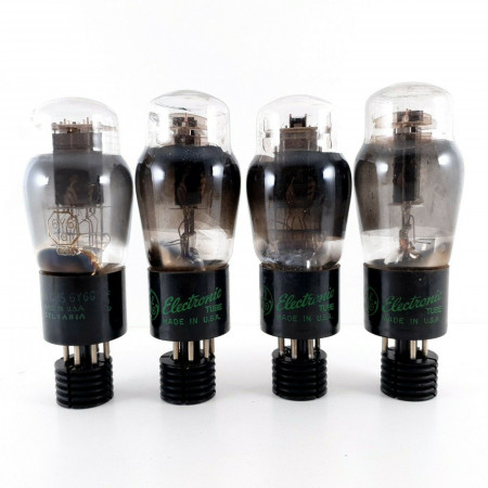 4 X JAN CHS 6Y6G TUBE. SYLVANIA / GE BRAND. SMOKED RING.2 MATCHED PAIRS. CL  ENA