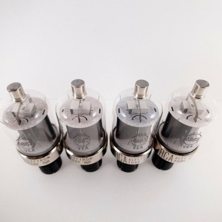 4 X 6883 RCA TUBE. BLACK PLATES. CZ  ENA