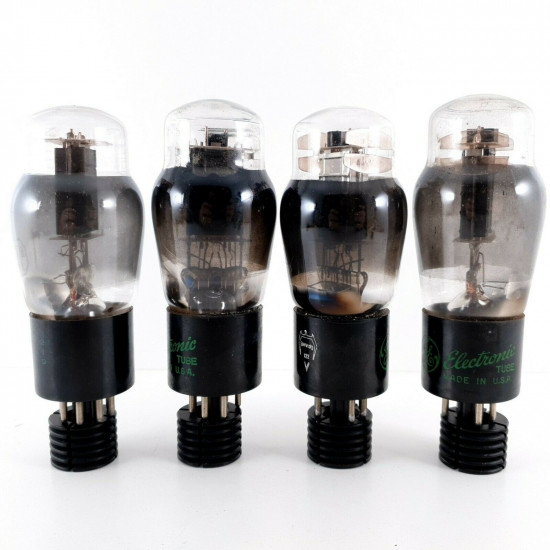 4 X JAN CHS 6Y6G TUBE. SYLVANIA / GE BRAND. SMOKED RING.2 MATCHED PAIRS. CL  ENA