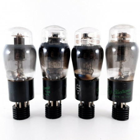 4 X JAN CHS 6Y6G TUBE. SYLVANIA / GE BRAND. SMOKED RING.2 MATCHED PAIRS. CL  ENA