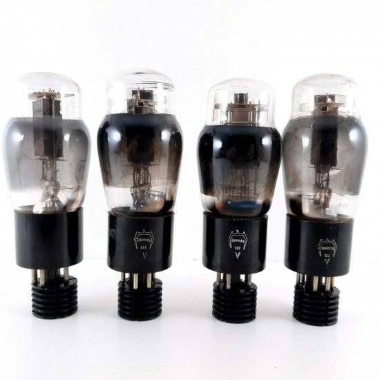 4 X JAN CHS 6Y6G TUBE. SYLVANIA / GE BRAND. SMOKED RING.2 MATCHED PAIRS. CL  ENA