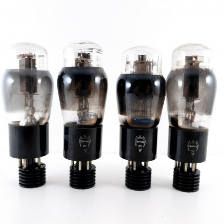 4 X JAN CHS 6Y6G TUBE. SYLVANIA / GE BRAND. SMOKED RING.2 MATCHED PAIRS. CL  ENA