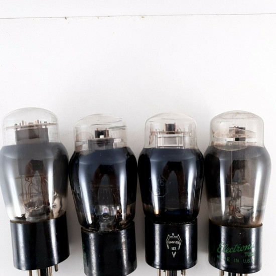 4 X JAN CHS 6Y6G TUBE. SYLVANIA / GE BRAND. SMOKED RING.2 MATCHED PAIRS. CL  ENA