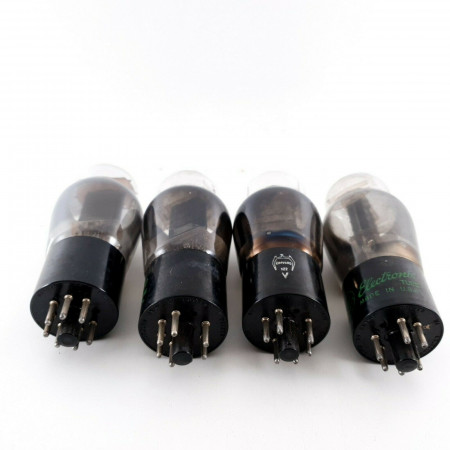 4 X JAN CHS 6Y6G TUBE. SYLVANIA / GE BRAND. SMOKED RING.2 MATCHED PAIRS. CL  ENA