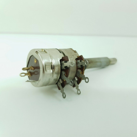 POTENCIOMETRO  CARBON POTENTIOMETER COYRE BRAND 500K + 500K LOG C/I D/. P30