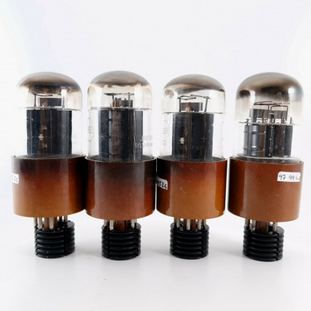 4 X JAN CHS 5932 SYLVANIA TUBE. BLACK PLATES. MATCHED TRIO + 1 TUBE CD  ENA