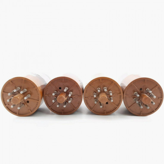 4 X JAN CHS 5932 SYLVANIA TUBE. BLACK PLATES. MATCHED TRIO + 1 TUBE CD  ENA