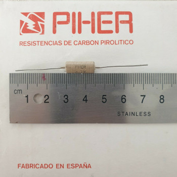 1 X 1W 4,7K 4.7K 4K7 10% 1960s VINTAGE PIHER RESISTOR. NOS. C1793U101F140121