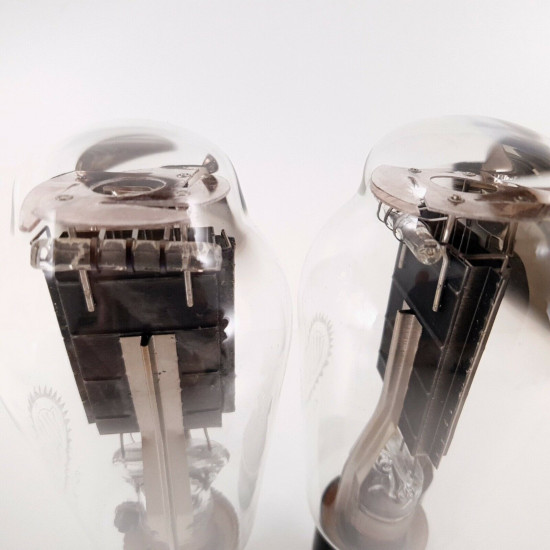2 X G715 VALVO TUBE. BLACK PLATES. 1950s PROD. NOS/NIB. PAIR.  CZ  ENA