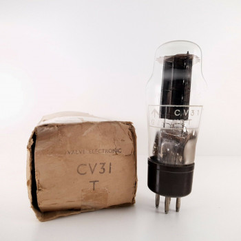 1 X CV31 TUNGSRAM TUBE. BLACK PLATES. 1951 PROD. NOS/NIB. CZ  ENA