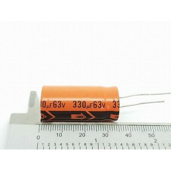 ELECTROLYTIC CAPACITOR 330uF 63V (16 X 35) (New Old Stock) 2 PCS CA184U30