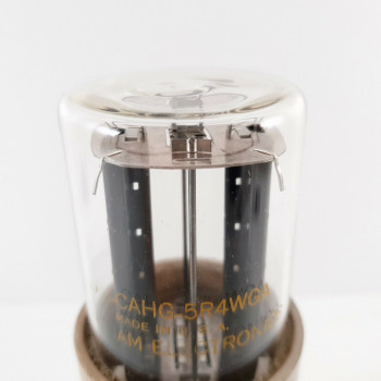 1 X JAN CAHG 5R4WGA CHATHAM ELECTRONICS TUBE. 86/96% RCB218 2
