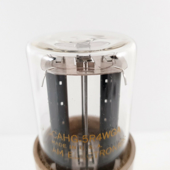 1 X JAN CAHG 5R4WGA CHATHAM ELECTRONICS TUBE. 86/96% RCB218