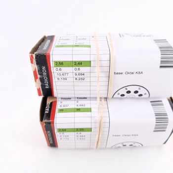 2 X 6SN7GTB RCA TUBE. BLACK PLATES. NOS/NIB MATCHED PAIR 1. CK  ENA 2