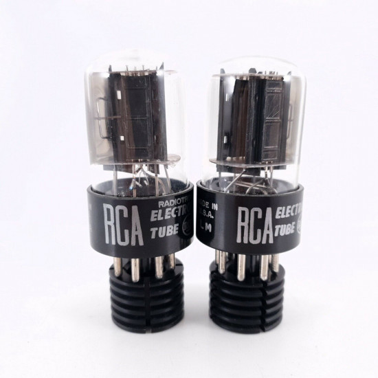 2 X 6SN7GTB RCA TUBE. BLACK PLATES. NOS/NIB MATCHED PAIR 1. CK  ENA