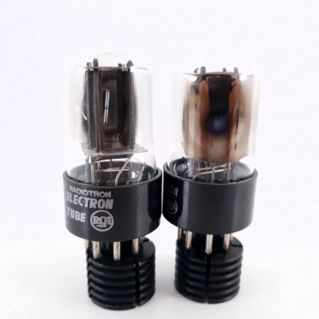 2 X 6SN7GTB RCA TUBE. BLACK PLATES. NOS/NIB MATCHED PAIR 1. CK  ENA