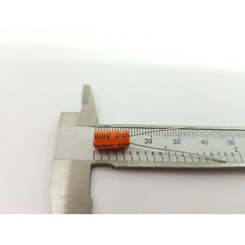 ELECTROLYTIC CAPACITOR 2,2UF 100V SIEMENS 6 X 12 New Old Stock 2 PCS CA184U15