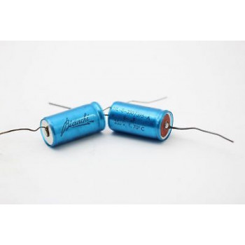 ELECTROLYTIC CAPACITOR BIANCHI 8uF 350V NOS (NEW OLD STOCK) 2PC. EST1U45F170321