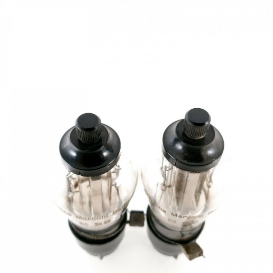 2 X S22 TUBE. MARCONI BRAND. R. AERONAUTICA. CHROME PLATES. CE  ENA