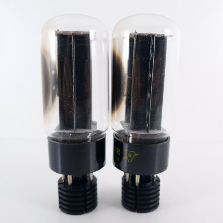 2 X 5AS4A SYLVANIA TUBE. 1960s PRODUCTION. BLACK PLATES. CV  ENA