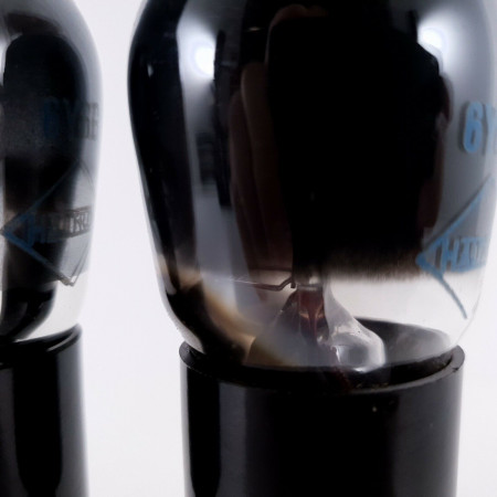 2 X 6Y6G HALTRON TUBE. BLACK PLATES. SMOKED GLASS. NOS/NIB. AC  ENA