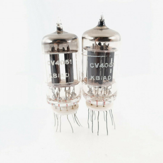 2 X CV4051 BRIMAR TUBE. 17MM BLACK PLATES. 1969 PROD. FLYING LEADS. CQ  ENA