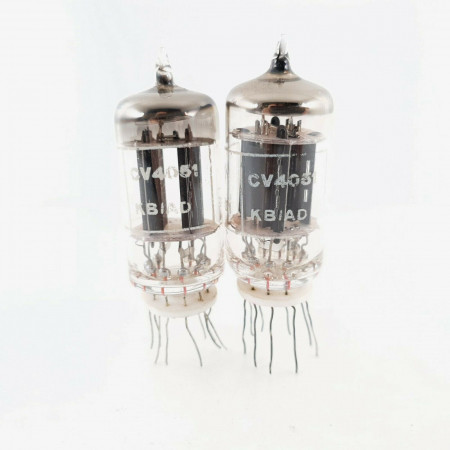 2 X CV4051 BRIMAR TUBE. 17MM BLACK PLATES. 1969 PROD. FLYING LEADS. CQ  ENA