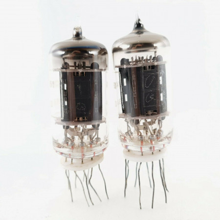 2 X CV4051 BRIMAR TUBE. 17MM BLACK PLATES. 1969 PROD. FLYING LEADS. CQ  ENA