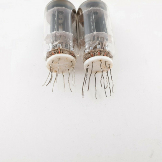 2 X CV4051 BRIMAR TUBE. 17MM BLACK PLATES. 1969 PROD. FLYING LEADS. CQ  ENA