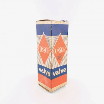 1 X 6V6GT COSSOR TUBE. YELLOW LOGO. SMOKED GLASS. USED, PERFECT EMISSION CQ  ENA 2