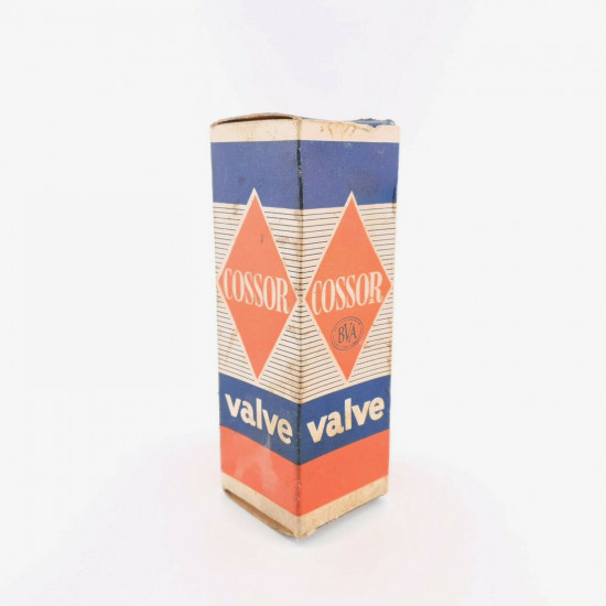 1 X 6V6GT COSSOR TUBE. YELLOW LOGO. SMOKED GLASS. USED, PERFECT EMISSION CQ  ENA