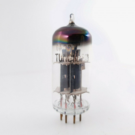 1 X ECC40 TUNGSRAM TUBE. COPPER RODS. SOLID GETTER. 1950s PRODUCTION. CQ  ENA