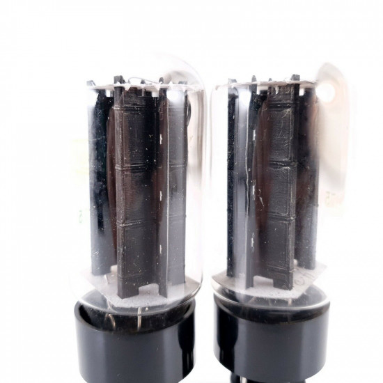 2 X CV575 / 5U4GB TOSHIBA PROD TUBE.  ZERIX BRANDED. BLACK PLATES. PAIR. AC  ENA