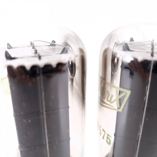 2 X CV575 / 5U4GB TOSHIBA PROD TUBE.  ZERIX BRANDED. BLACK PLATES. PAIR. AC  ENA